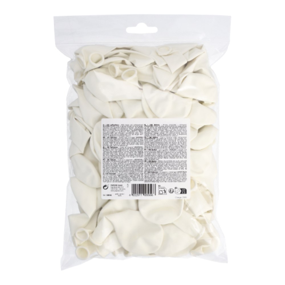 100 Luftballons Ø 25 cm weiss