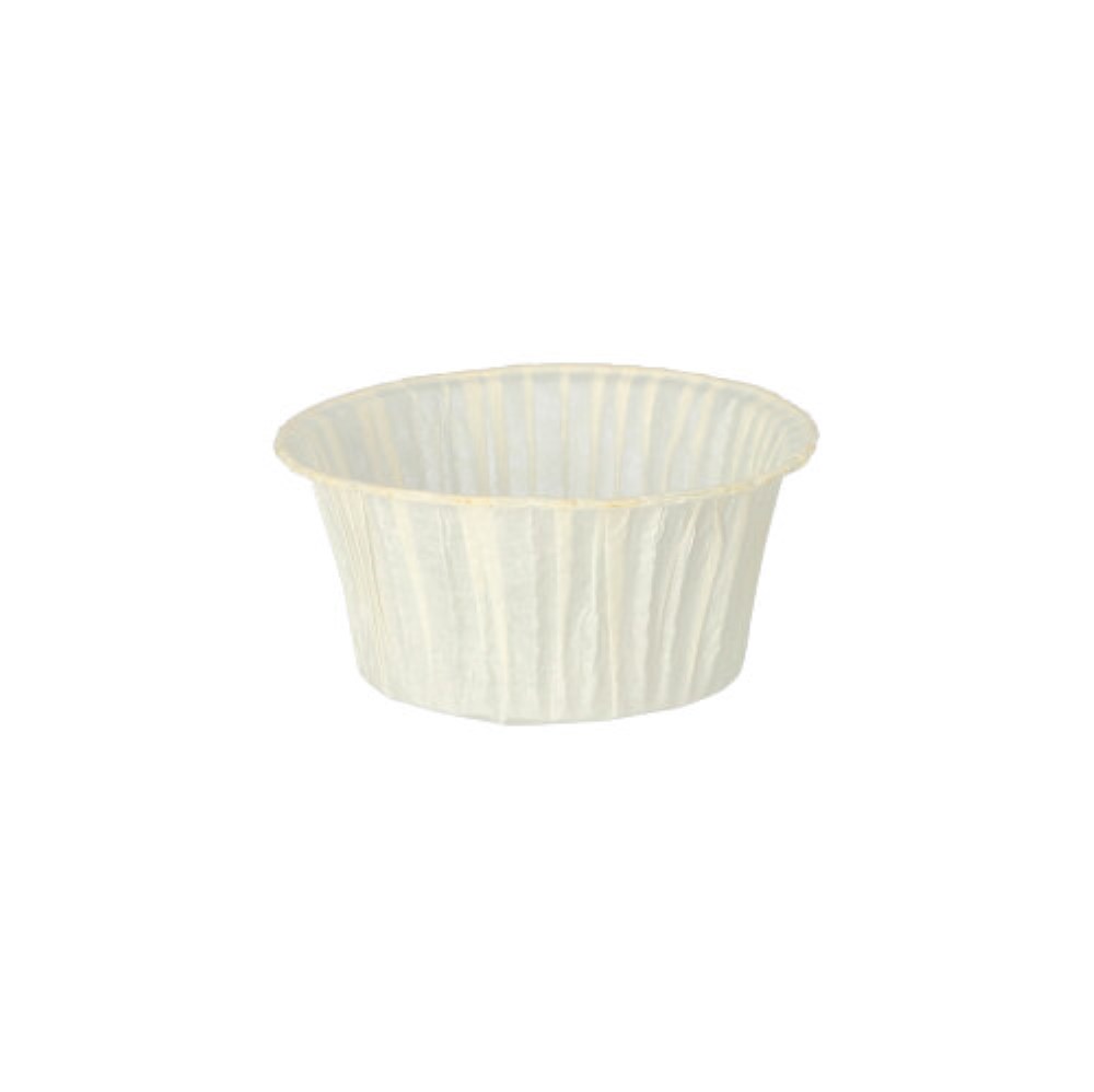 20 Muffins-Backförmchen Ø 5 cm · 3,5 cm weiss