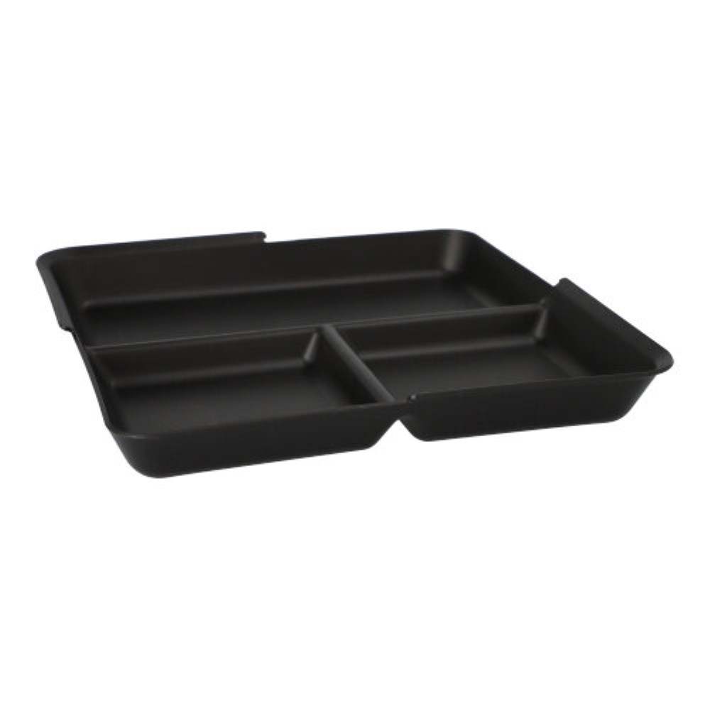 12 "Circulware" Mehrweg-Schalen Mix & Match eckig 2,9 cm x 23,4 cm x 23,4 cm schwarz