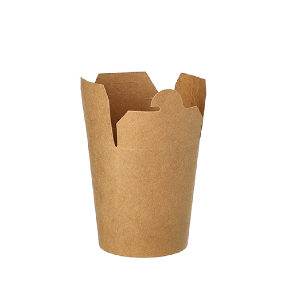 25 Snackboxen, Pappe rund 230 ml 7,5 cm x 6,5 cm x 5,8 cm braun