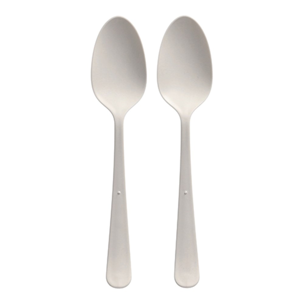 100 "Circulware" Mehrweg-Löffel PP-MF 19 cm weiss "Gaia" extra stabil, in Spenderbox