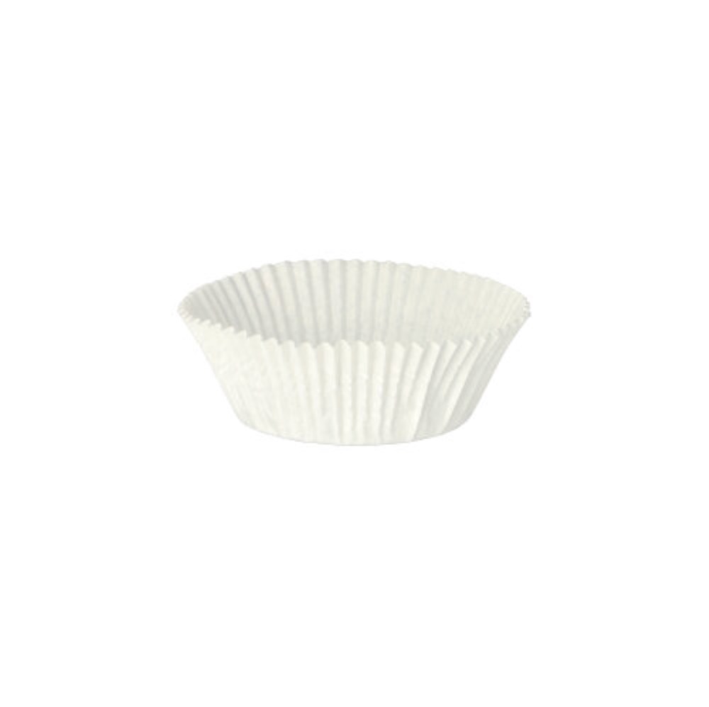 1000 Backförmchen rund Ø 5 cm · 2,5 cm weiss