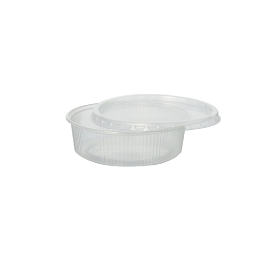 100 Verpackungsbecher, PP rund 125 ml Ø 10,1 cm · 3,1 cm transparent