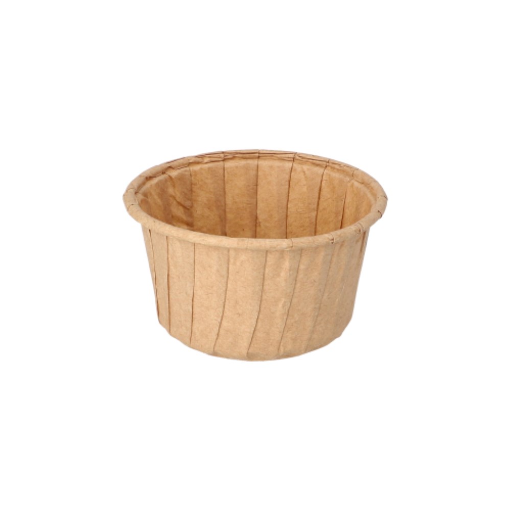 50 Backformen 105 ml Ø 7 cm · 4 cm braun
