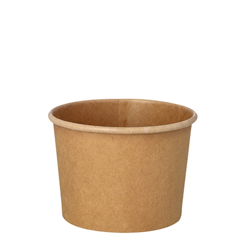 25 Suppenbecher, Pappe 350 ml Ø 9,8 cm · 7 cm braun