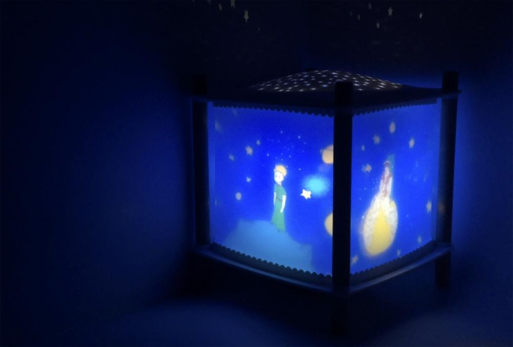 Nacht Licht - Laterne ReVOLUTION 2.0 - Kleiner Prinz© - Kabellos , Musik, Weinen Detektor, USB Aufladbar