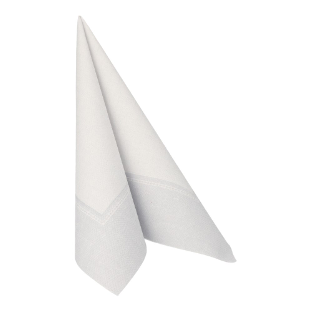 50 Servietten "ROYAL Collection" 1/4-Falz 40 cm x 40 cm weiss "Linum"