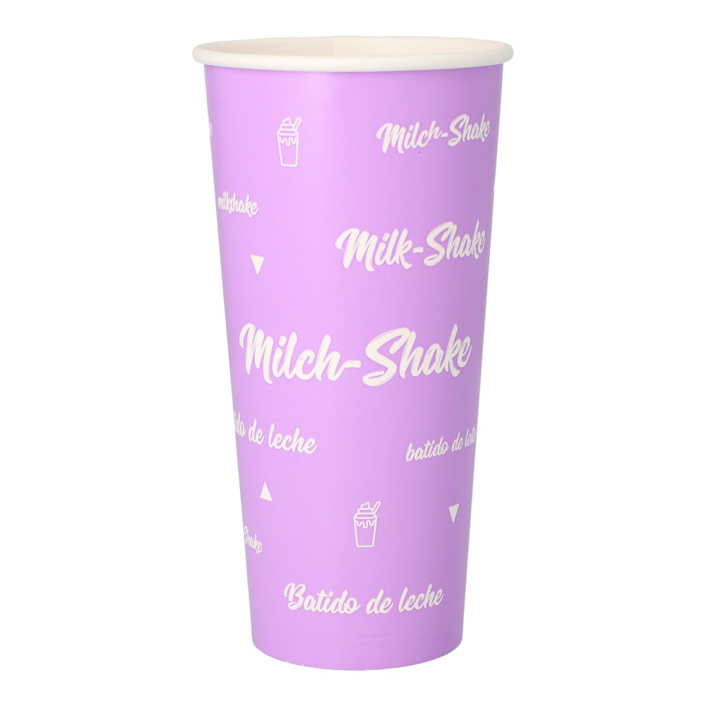 35 Shake-Becher, Pappe 0,5 l Ø 9 cm · 16,8 cm "Milk-Shake"