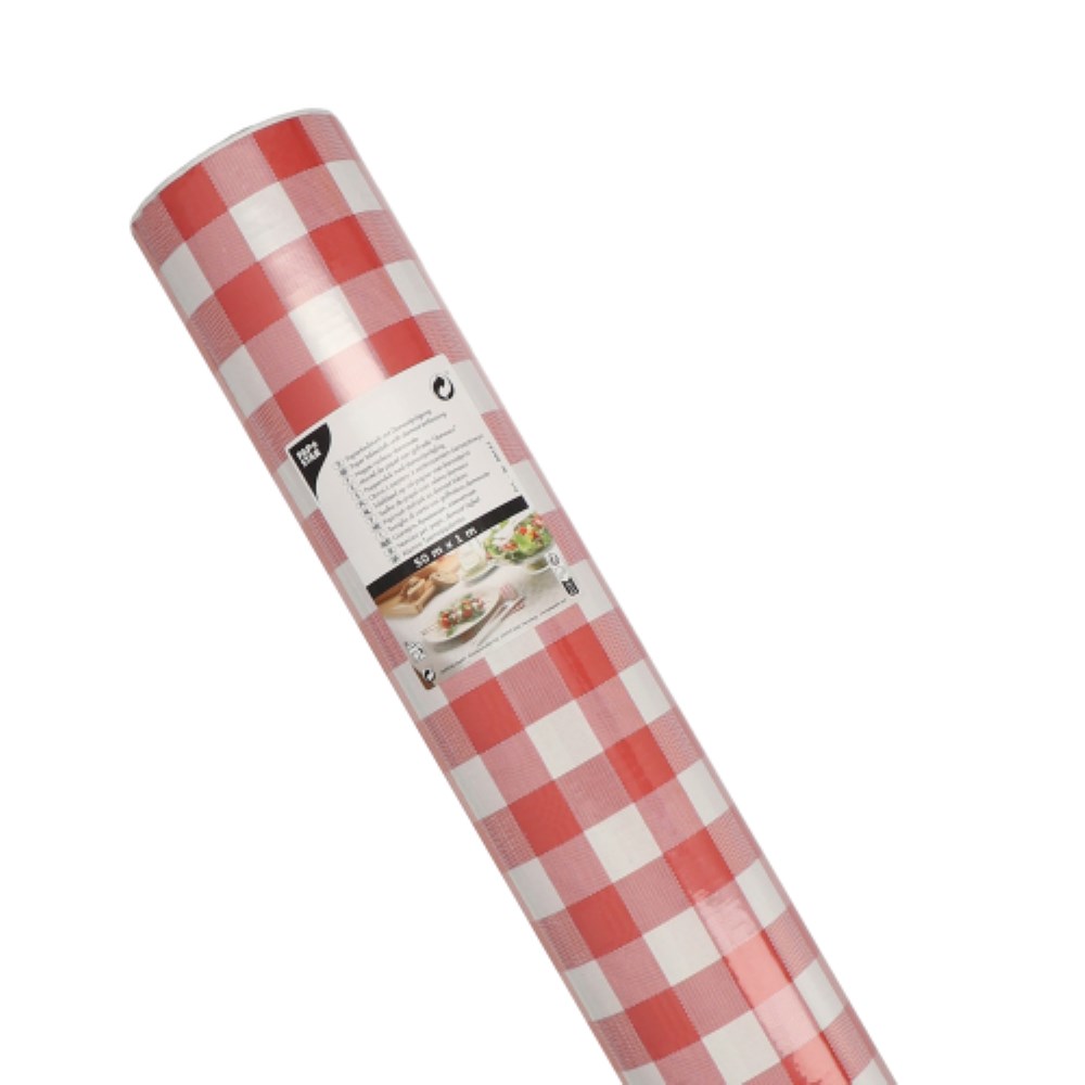 Papiertischtuch mit Damastprägung 50 m x 1 m rot "Vichy Karo" Papiertischtuch mit Damastprägung 50 m x 1 m rot "Vichy Karo"