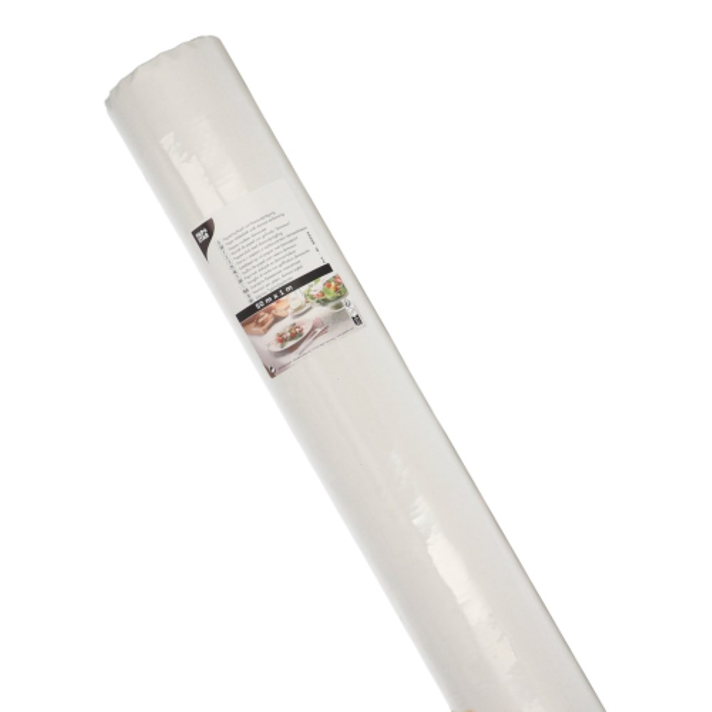 Papiertischtuch mit Damastprägung 50 m x 1 m weiss