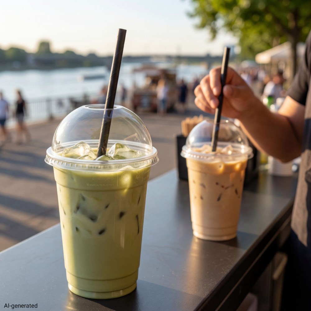 100 Shake-Halme, Papier Ø 8 mm · 21 cm schwarz