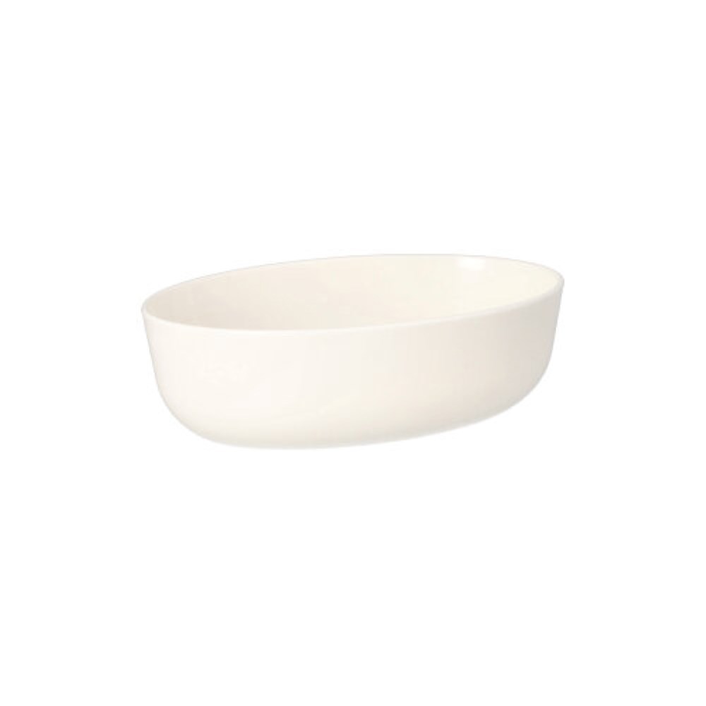 15 Mehrweg-Schalen oval 450 ml 5 cm x 10,5 cm x 15,5 cm weiss "Cella"