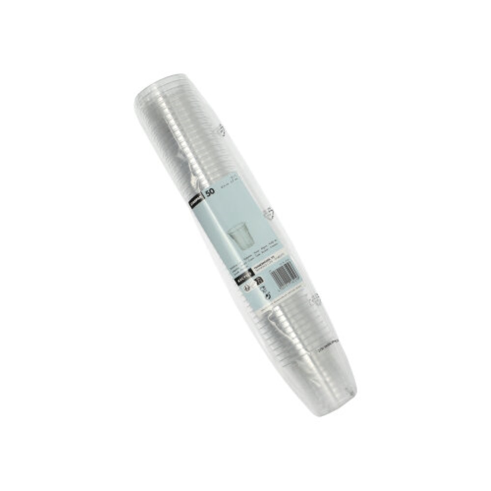 50 Trinkbecher, PS 0,1 l Ø 6 cm · 6,7 cm glasklar