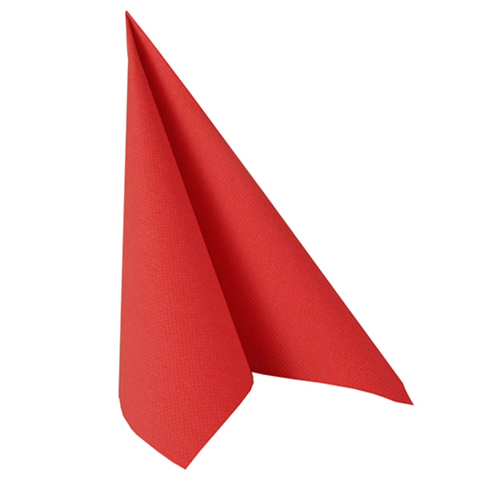 20 Servietten "ROYAL Collection" 1/4-Falz 40 cm x 40 cm rot