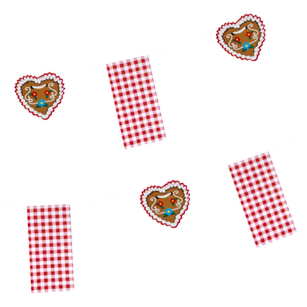 Flaggenkette, Papier 4 m "Hüttengaudi"