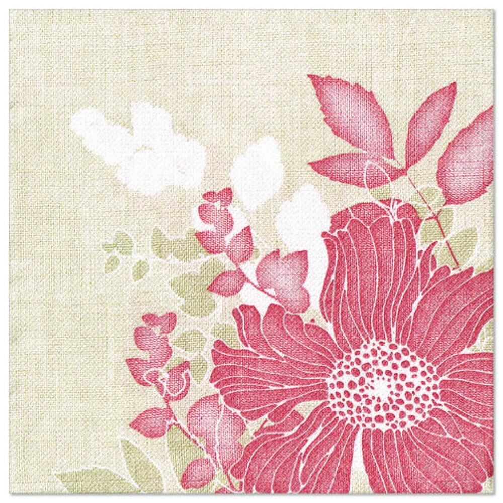 50 Servietten "ROYAL Collection" 1/4-Falz 40 cm x 40 cm fuchsia "Annabel"