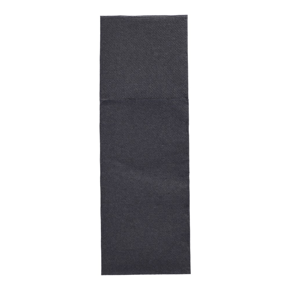 50 Servietten "DAILY Collection" 48 cm x 30 cm schwarz mit Besteckfalz