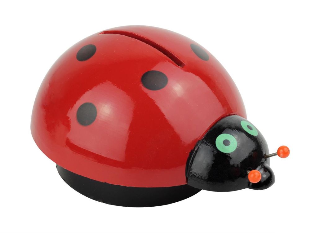 Spardose groß Marienkäfer - Made in France - Vintage Toy - kleines Geschenk