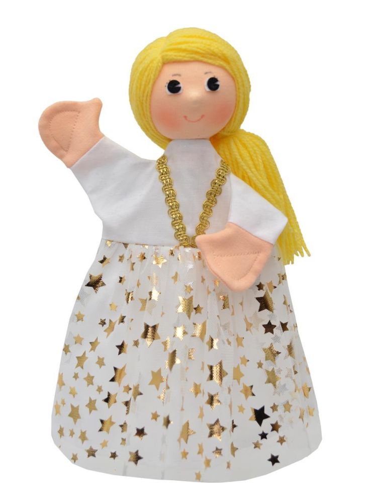 Handpuppe Prinzessin 30 cm - Made in Europe - Winterspielzeug Handpuppe Prinzessin 30 cm - Made in Europe - Winterspielzeug