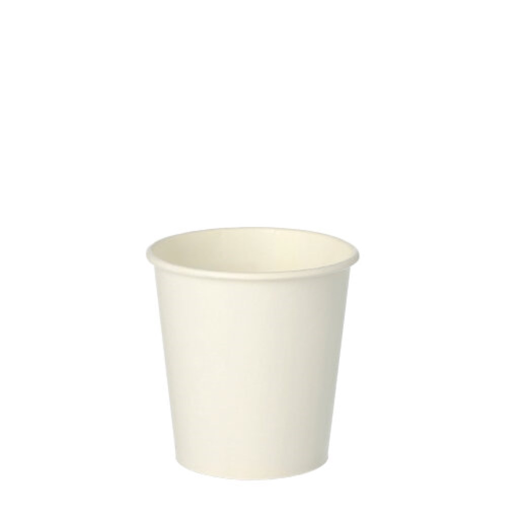 50 Trinkbecher für Kaltgetränke, Pappe 0,1 l Ø 6,3 cm · 6,3 cm weiss