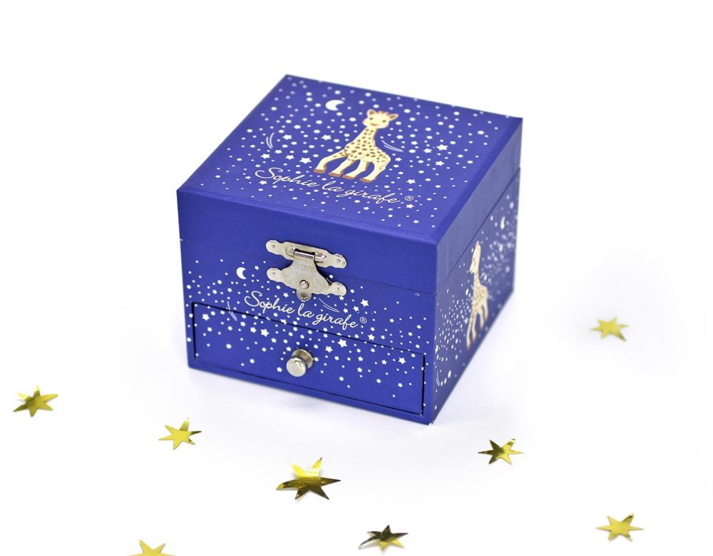 Phosphoreszierende Spieldose Sophie the Giraffe© Milky Way - Leuchtet in der Nacht