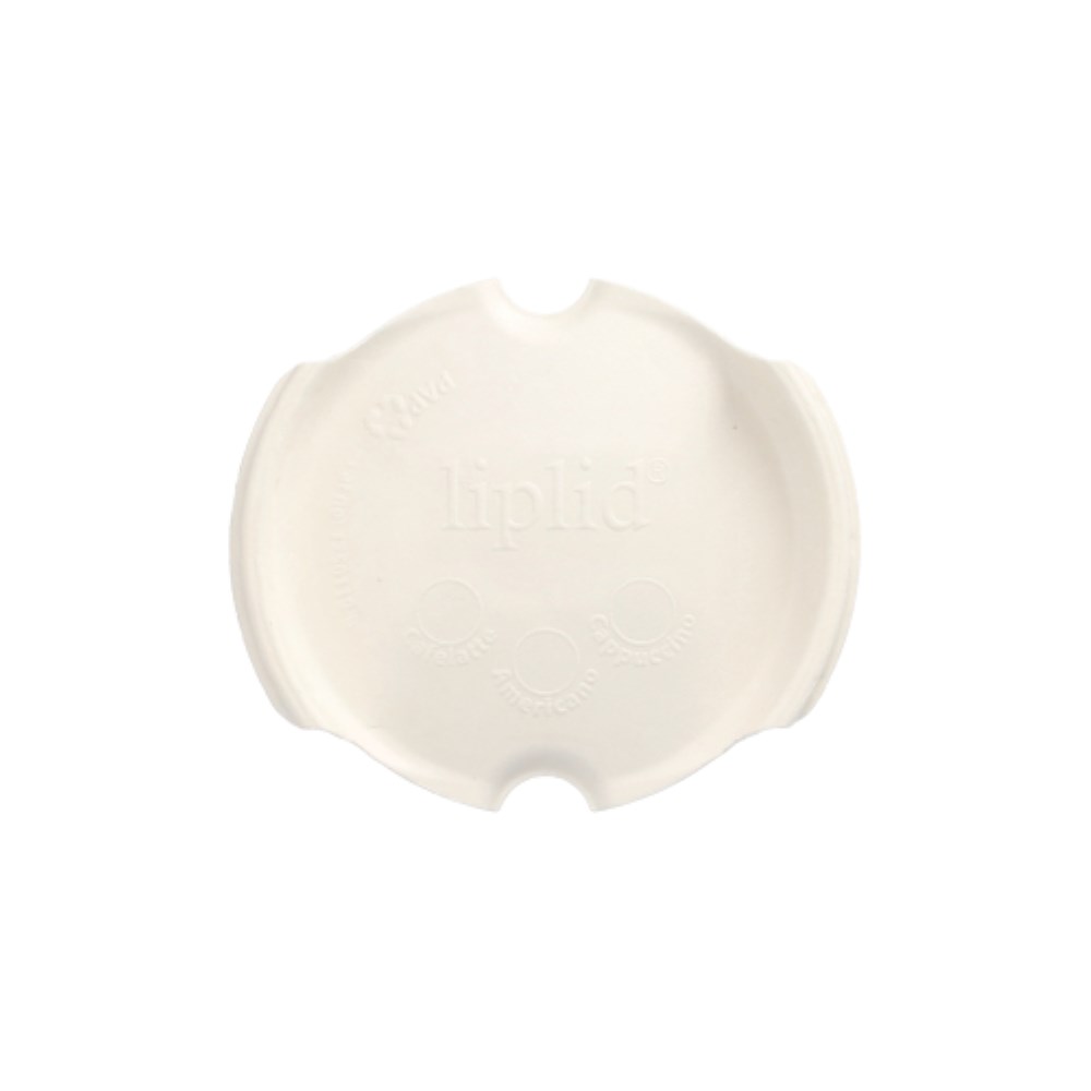 50 Deckel für Trinkbecher Zuckerrohr Ø 9 cm weiss "liplid"