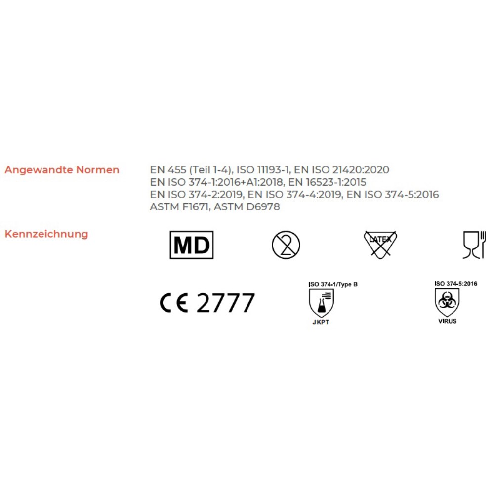 100 "Medi-Inn" Handschuhe Nitril puderfrei "Long" blau Größe S