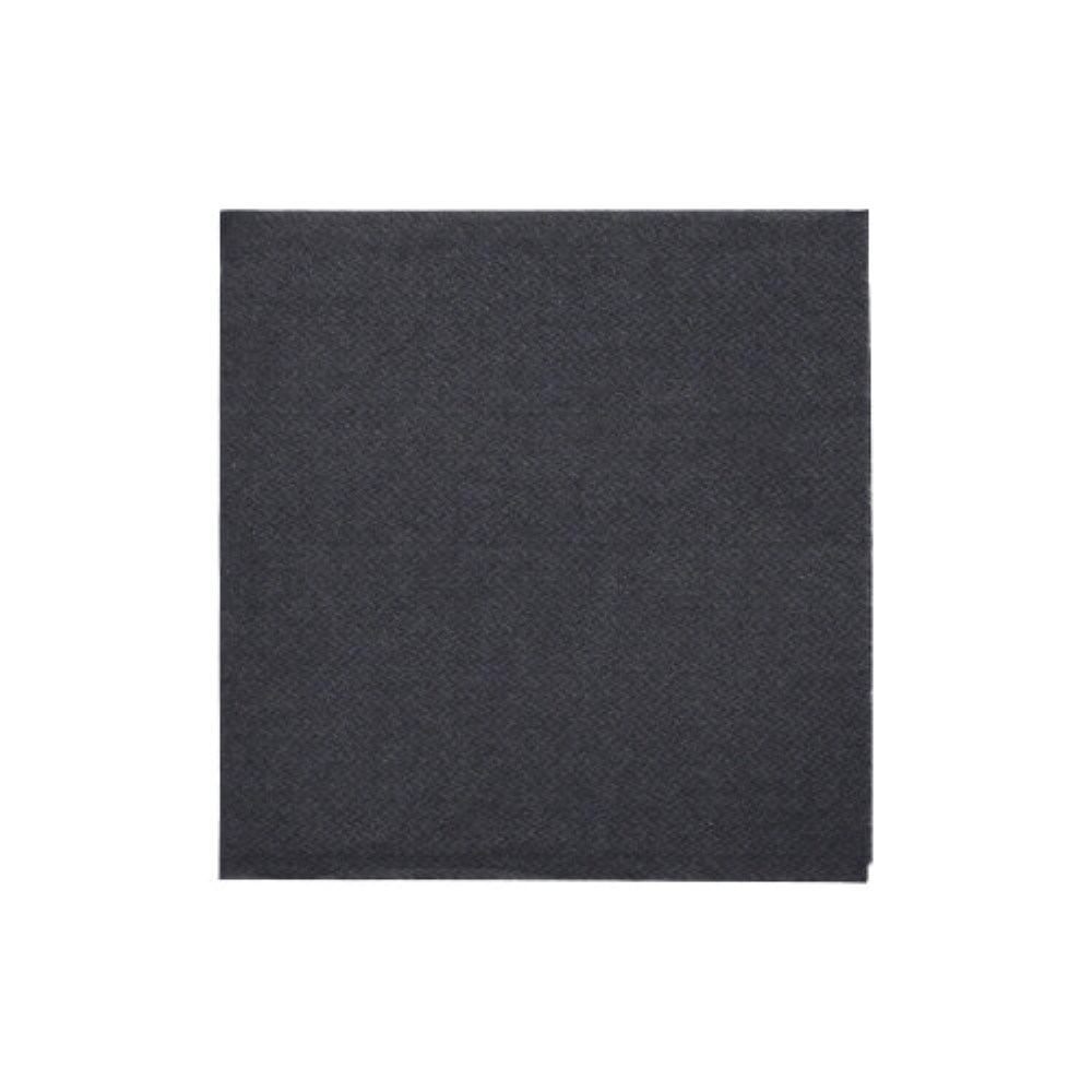 150 Servietten "DAILY Collection" 1/4-Falz 24 cm x 24 cm schwarz
