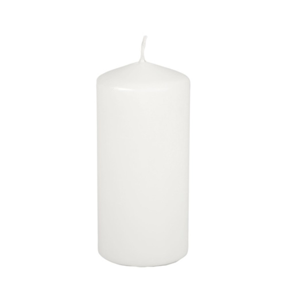 Stumpenkerze Ø 69 mm · 150 mm weiss