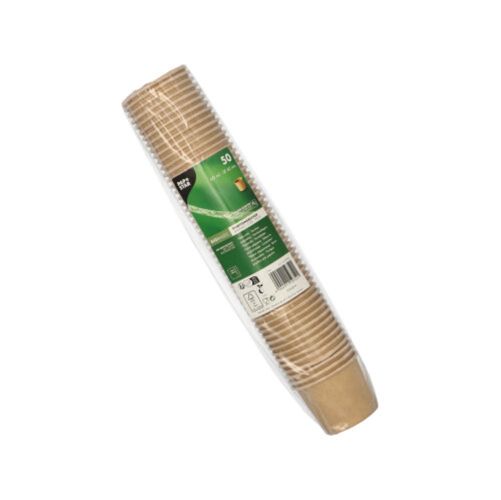 50 Portionsbecher, Pappe 60 ml Ø 6 cm · 4,9 cm braun