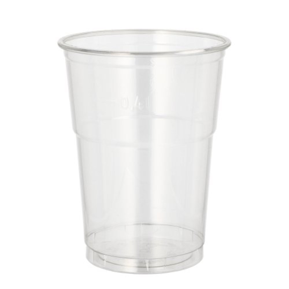 50 Trinkbecher R-PET 0,4 l Ø 9,5 cm · 12,3 cm glasklar
