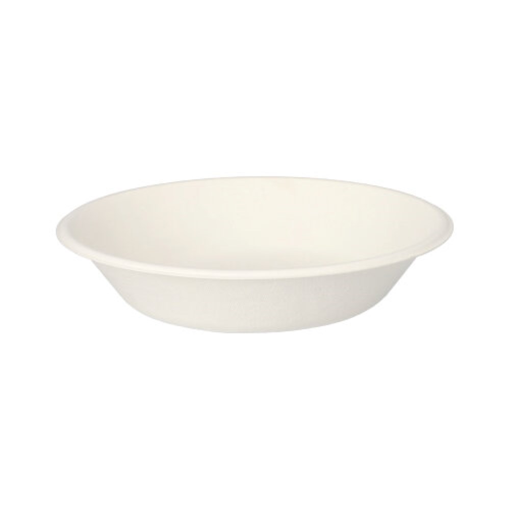12 Schalen, Zuckerrohr "pure" 680 ml Ø 19 cm · 4 cm weiss