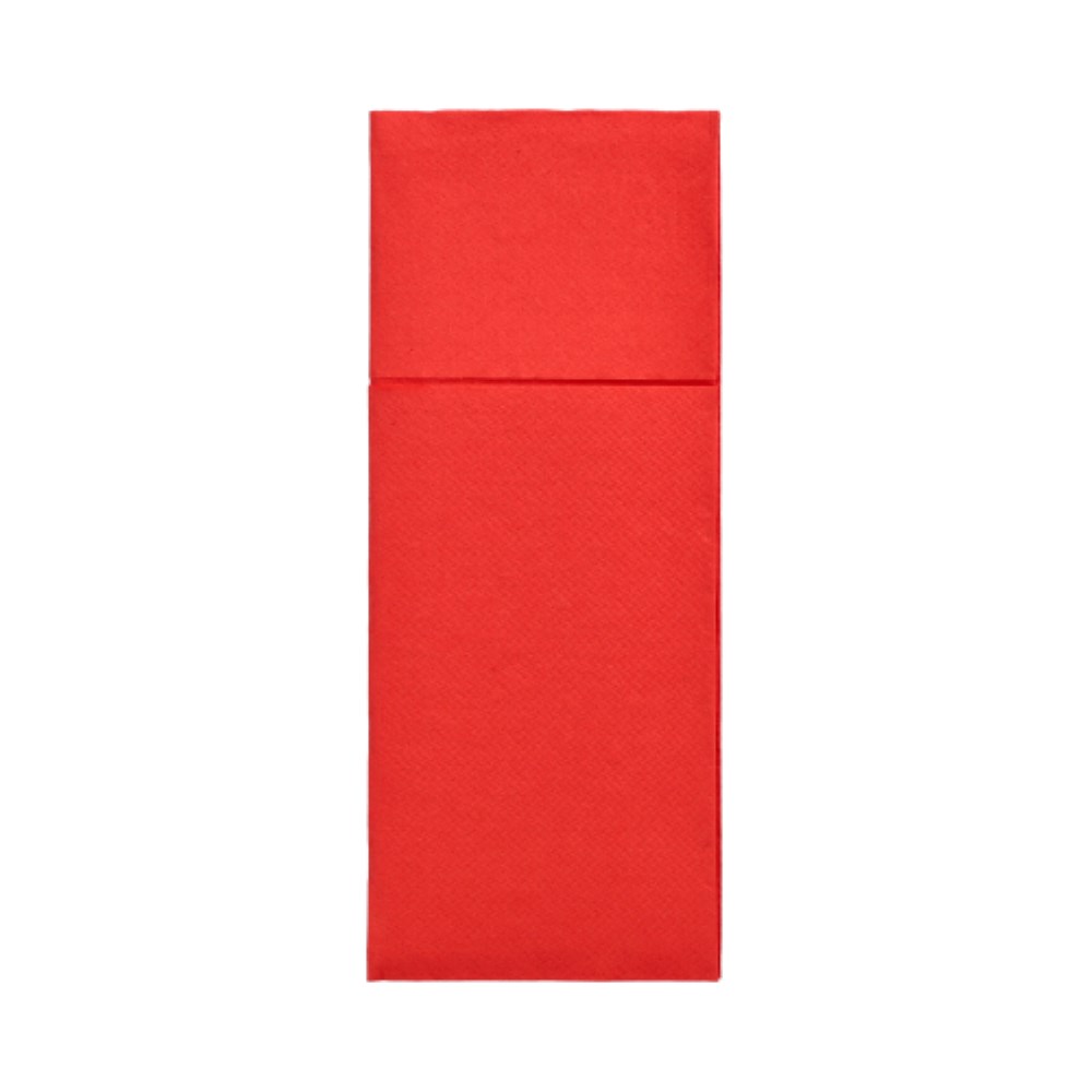 50 Servietten "ROYAL Collection" 40 cm x 30 cm rot mit Besteckfalz