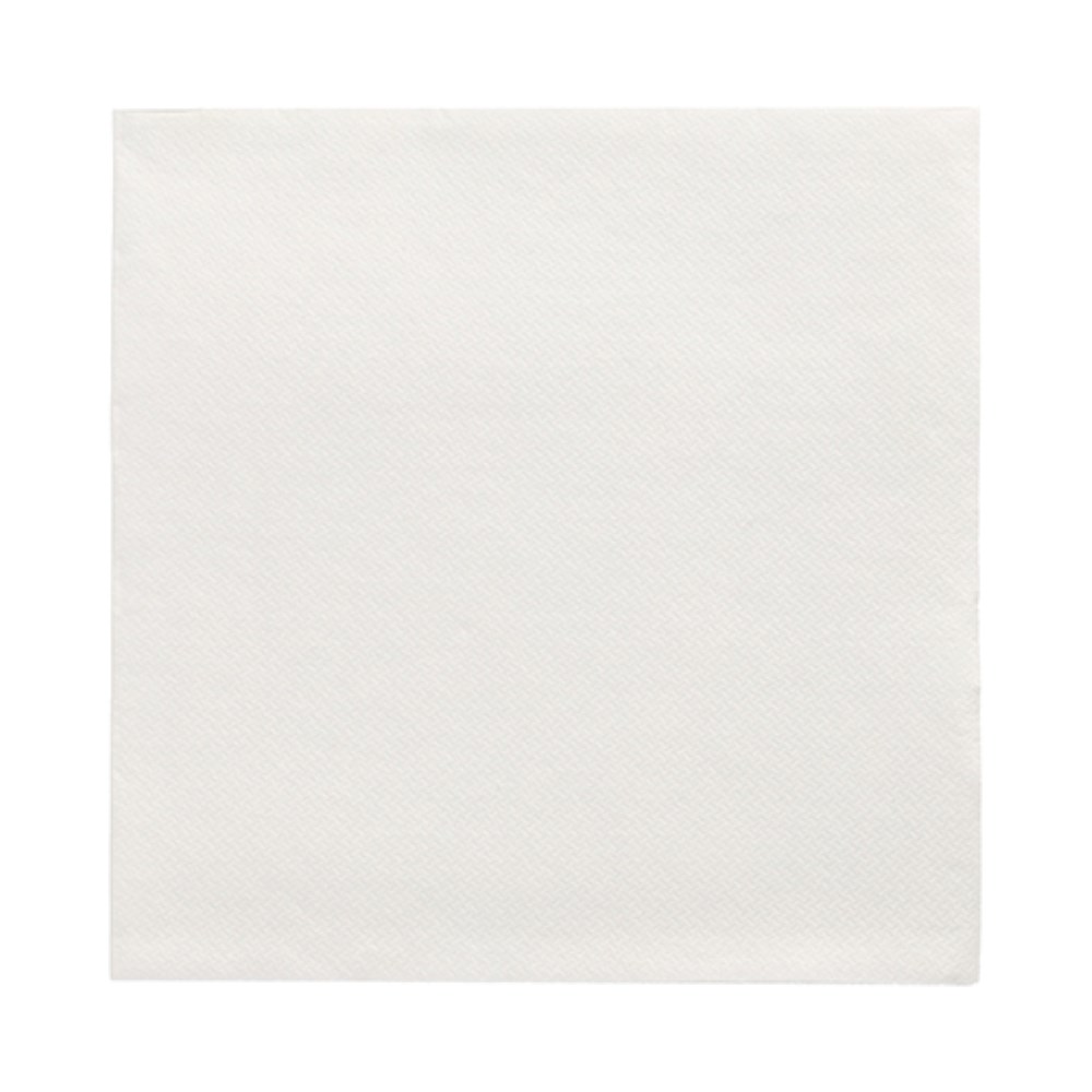 50 Servietten "DAILY Collection" 1/4-Falz 32 cm x 32 cm weiss
