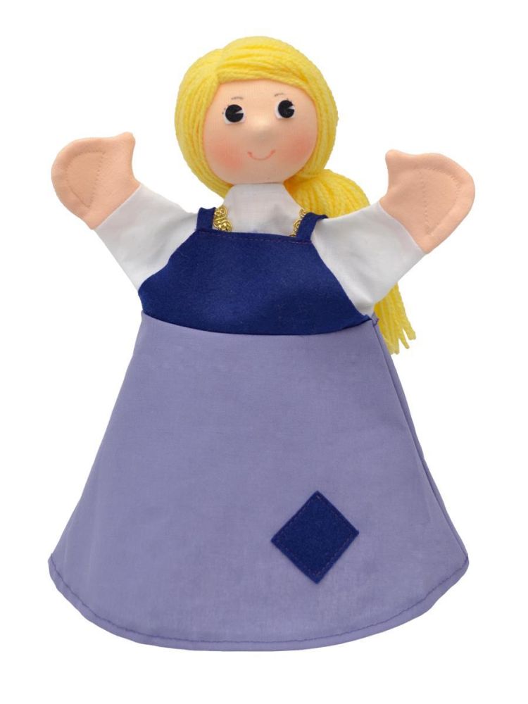 Handpuppe Prinzessin 30 cm - Made in Europe - Winterspielzeug