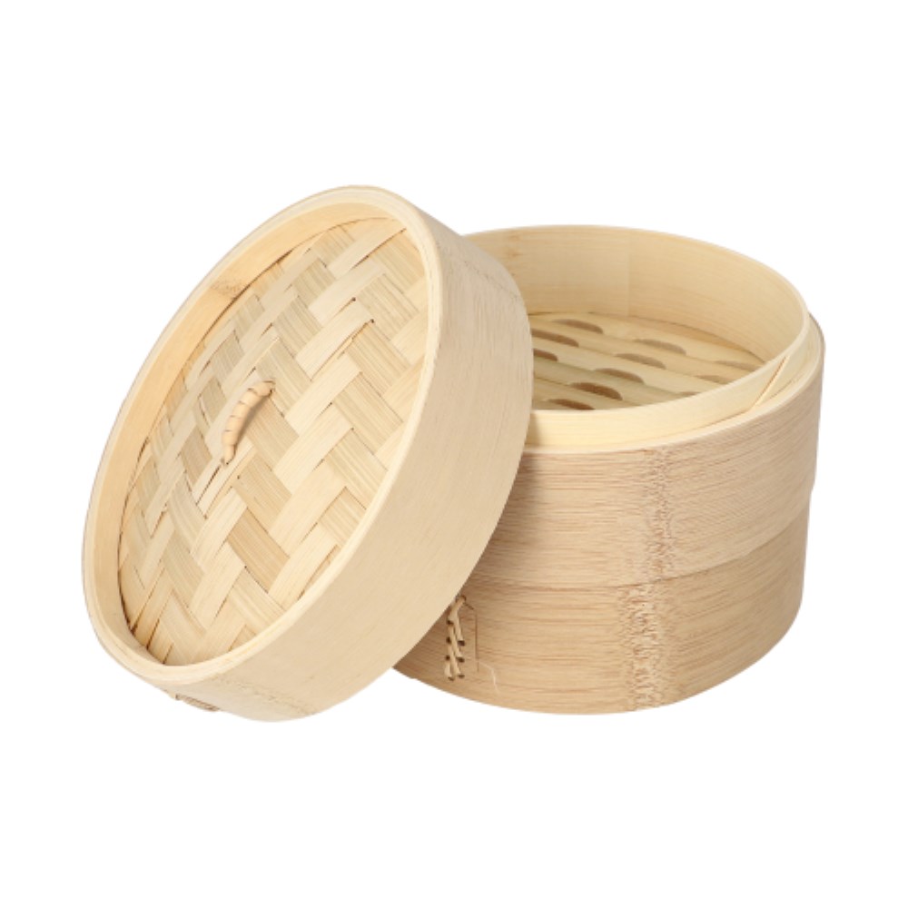 Dampfgarer Bambus "ASIA" Ø 18 cm · 13,5 cm 3-teilig