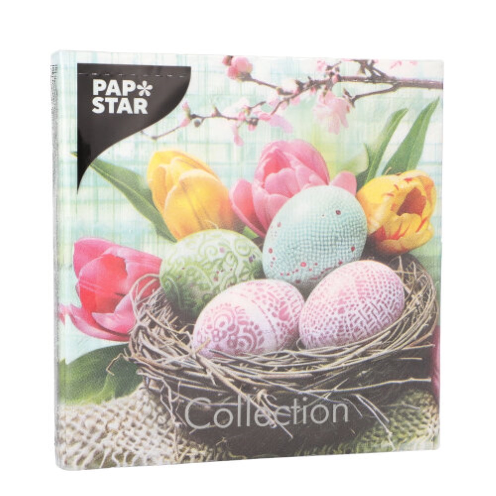20 Servietten, 3-lagig 1/4-Falz 33 cm x 33 cm "Easter Basket" 20 Servietten, 3-lagig 1/4-Falz 33 cm x 33 cm "Easter Basket"