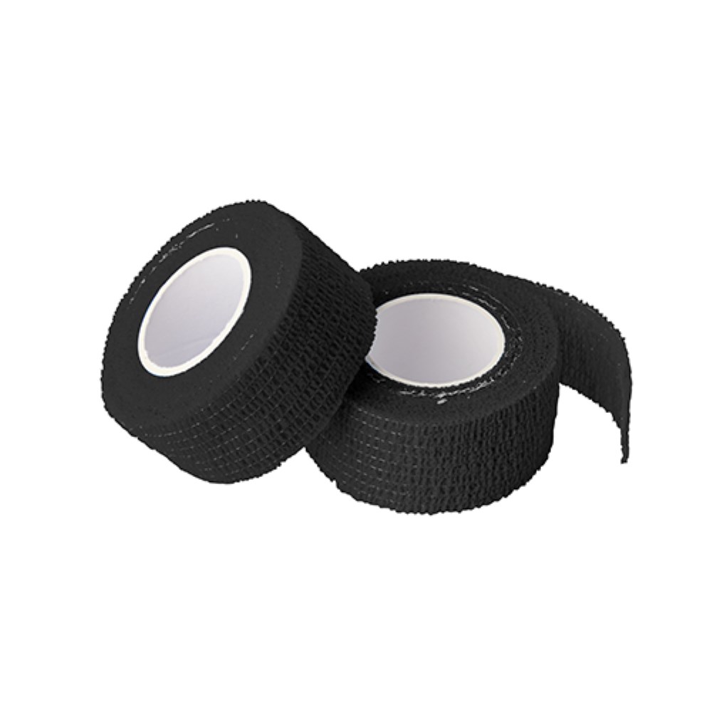 9 Rollen Pflaster / Bandagen selbsthaftend 5 m x 2,5 cm schwarz