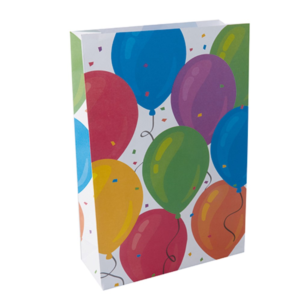 10 Partytüten, Papier 28 cm x 19 cm x 7 cm "Ballon" 10 Partytüten, Papier 28 cm x 19 cm x 7 cm "Ballon"