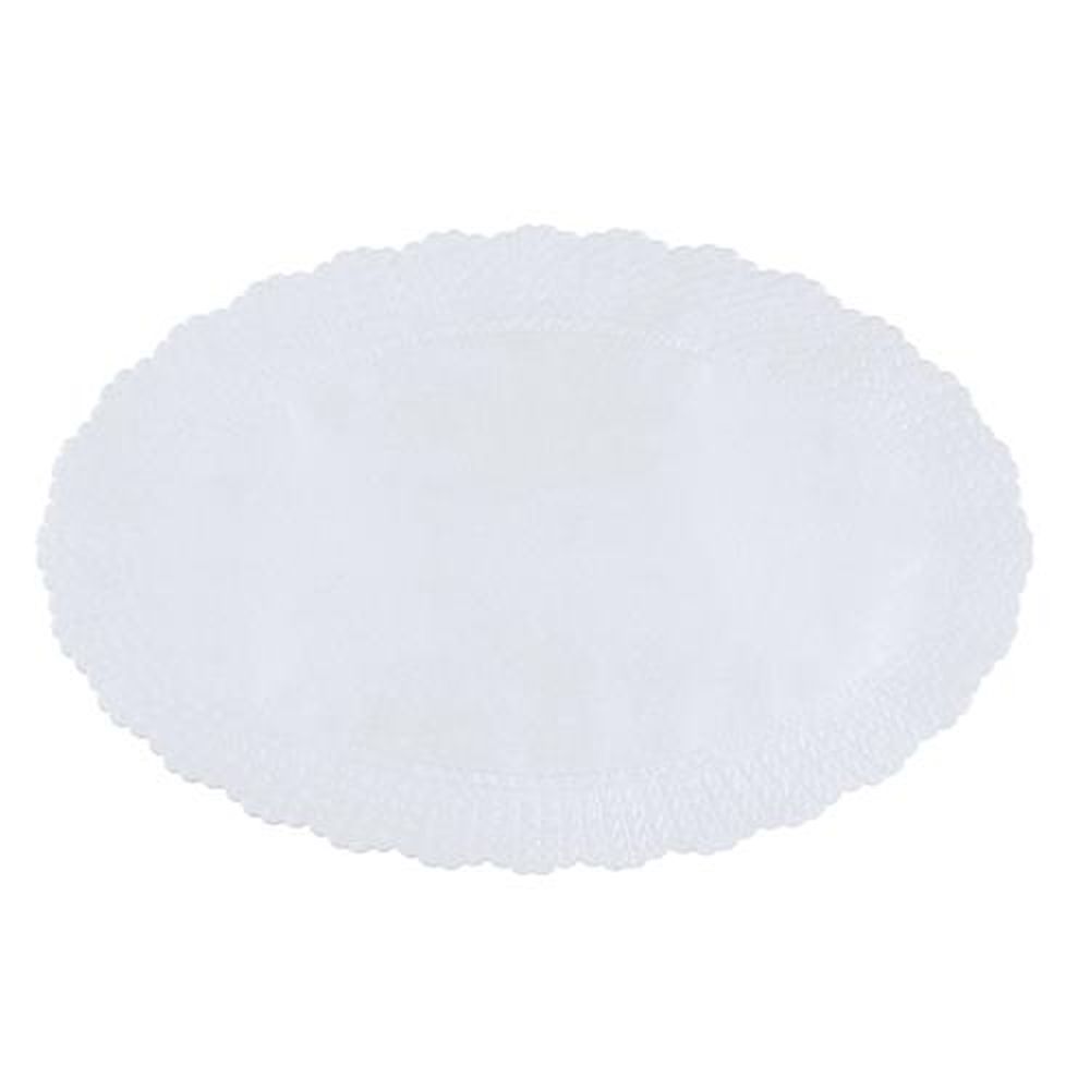 500 Plattenpapiere oval 23 cm x 35,5 cm weiss