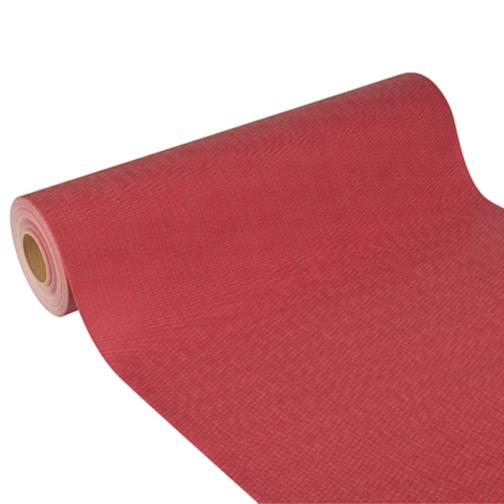 Tischläufer, stoffähnlich, Vlies "soft selection plus" 24 m x 40 cm bordeaux