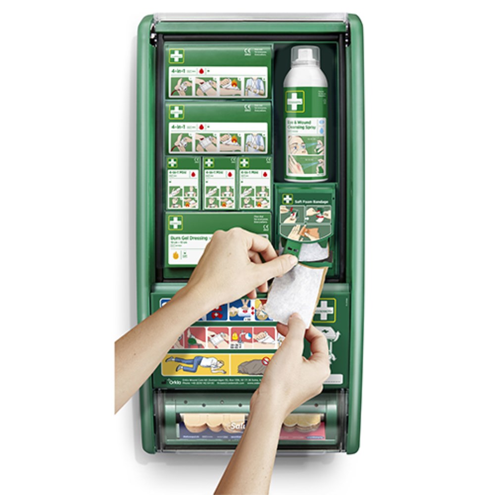 "Cederroth" First Aid & Burn Station 11,7 cm x 29,4 cm x 57,2 cm grün