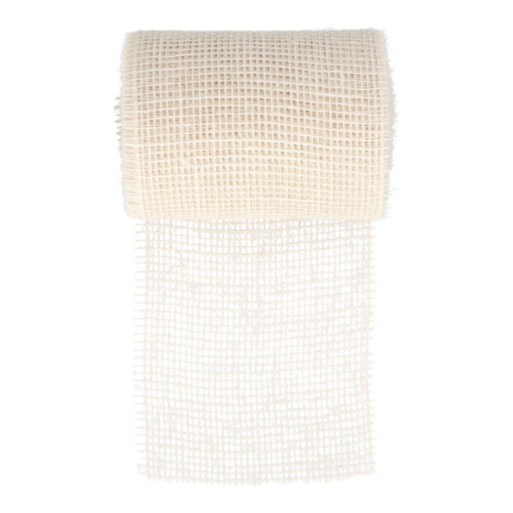 Dekoband Jute 10 m x 15 cm creme