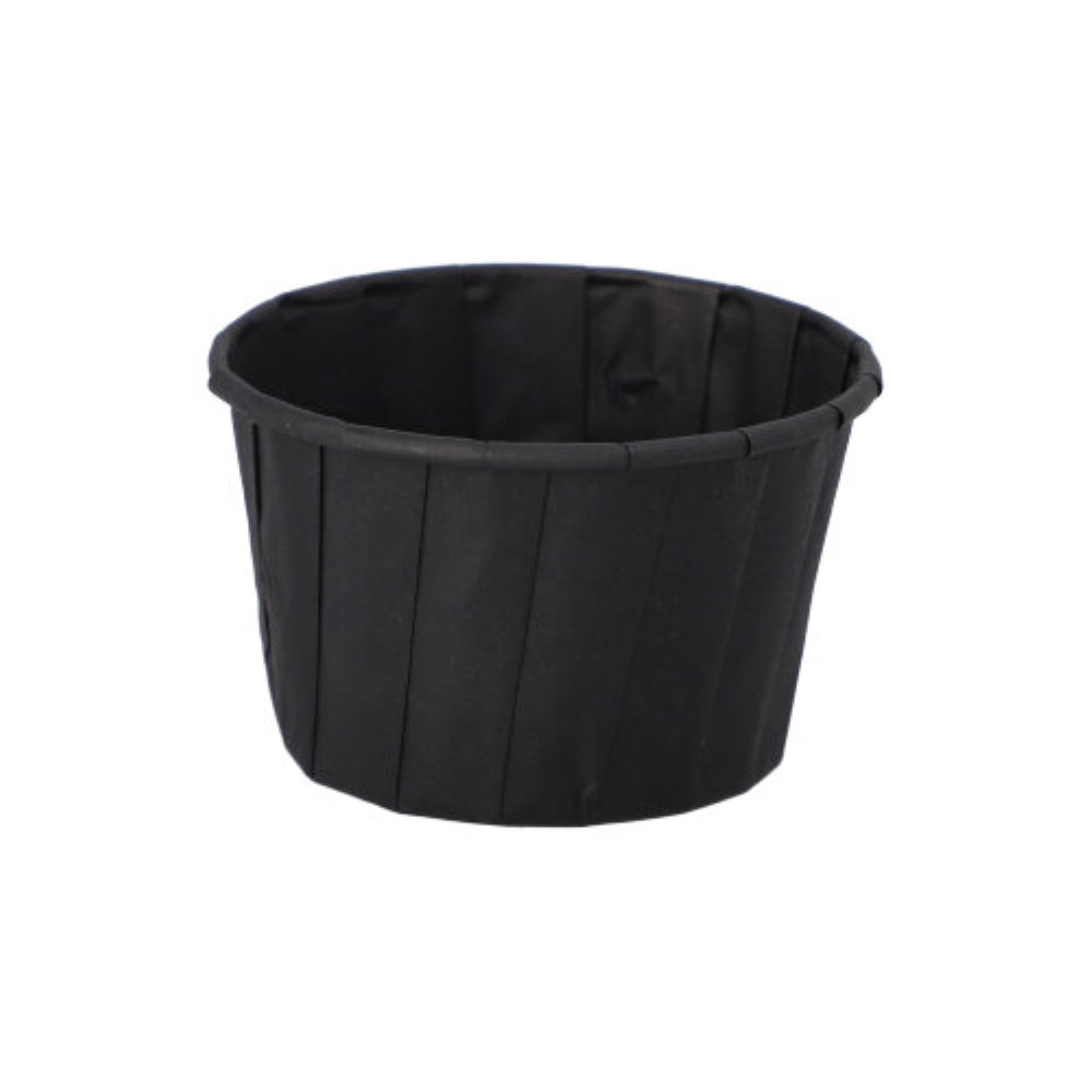 100 Dressingbecher, Papier 90 ml Ø 6,6 cm · 4,2 cm schwarz