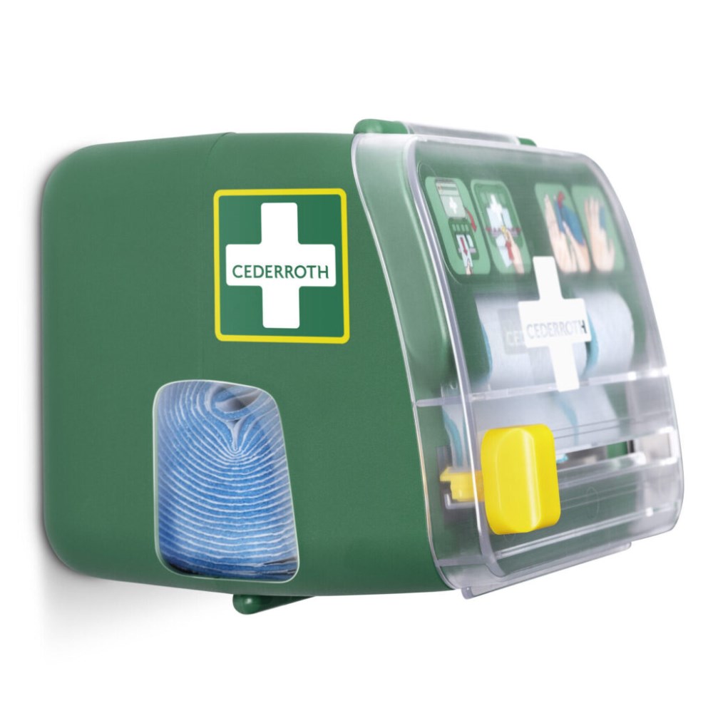 "Cederroth" Soft Foam Bandage Spender 2-in-1 12,3 cm x 13,8 cm x 14,2 cm grün