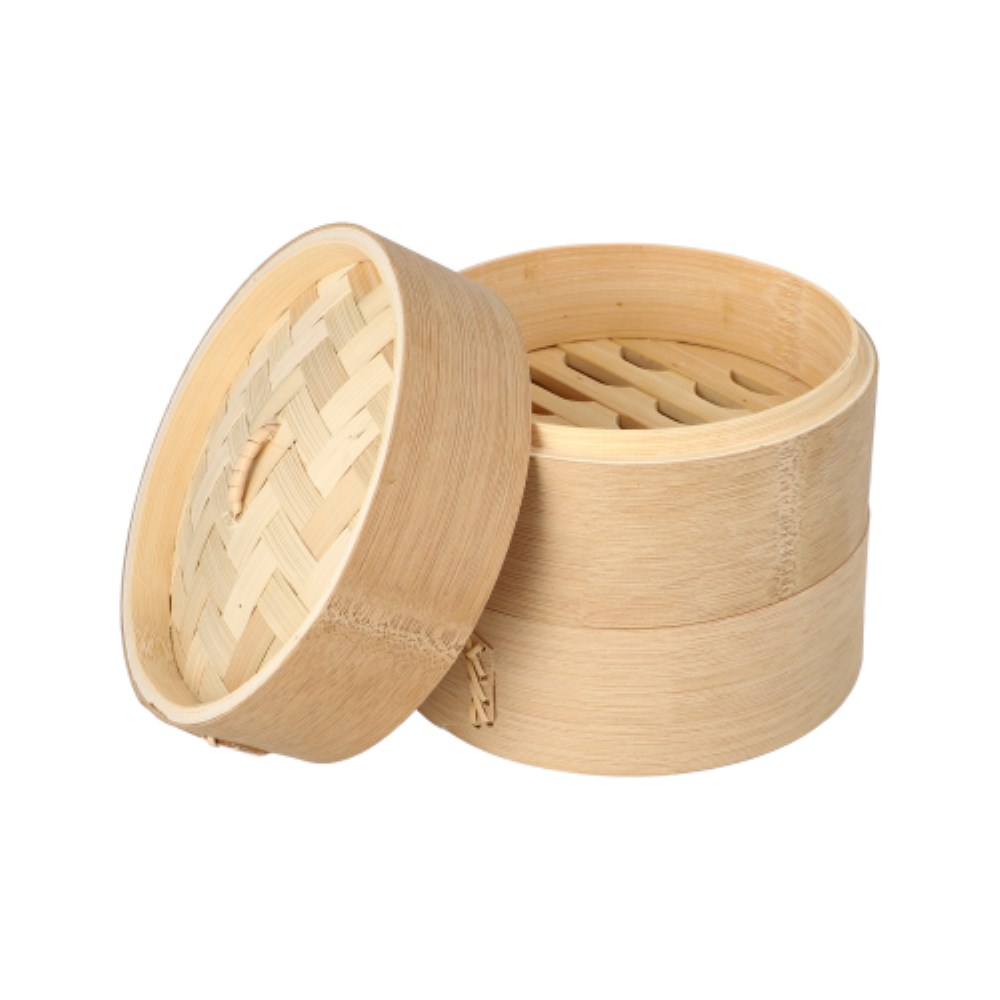 Dampfgarer Bambus "ASIA" Ø 15 cm · 13,5 cm 3-teilig