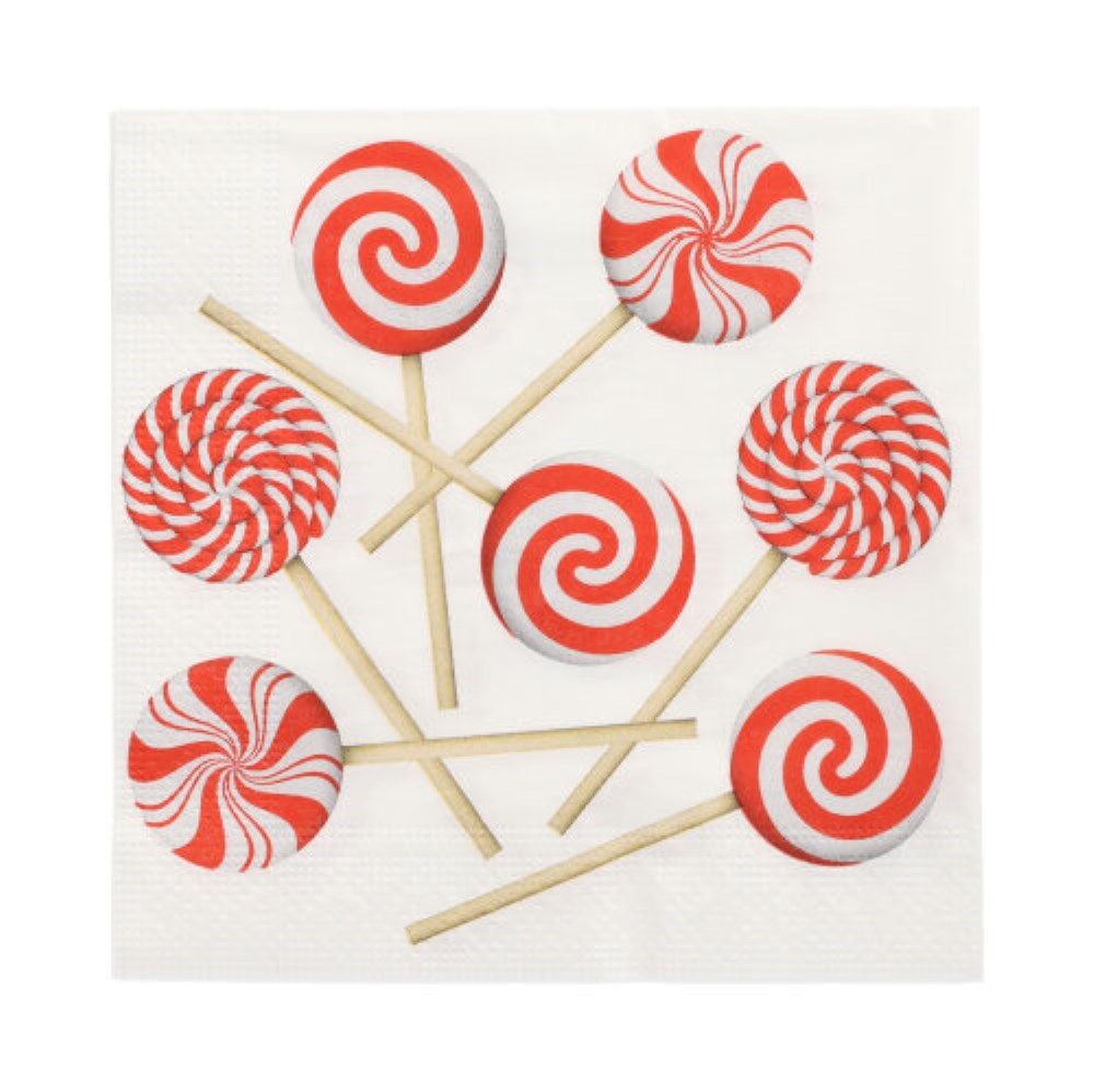 20 Servietten, 3-lagig 1/4-Falz 33 cm x 33 cm "Sweets"
