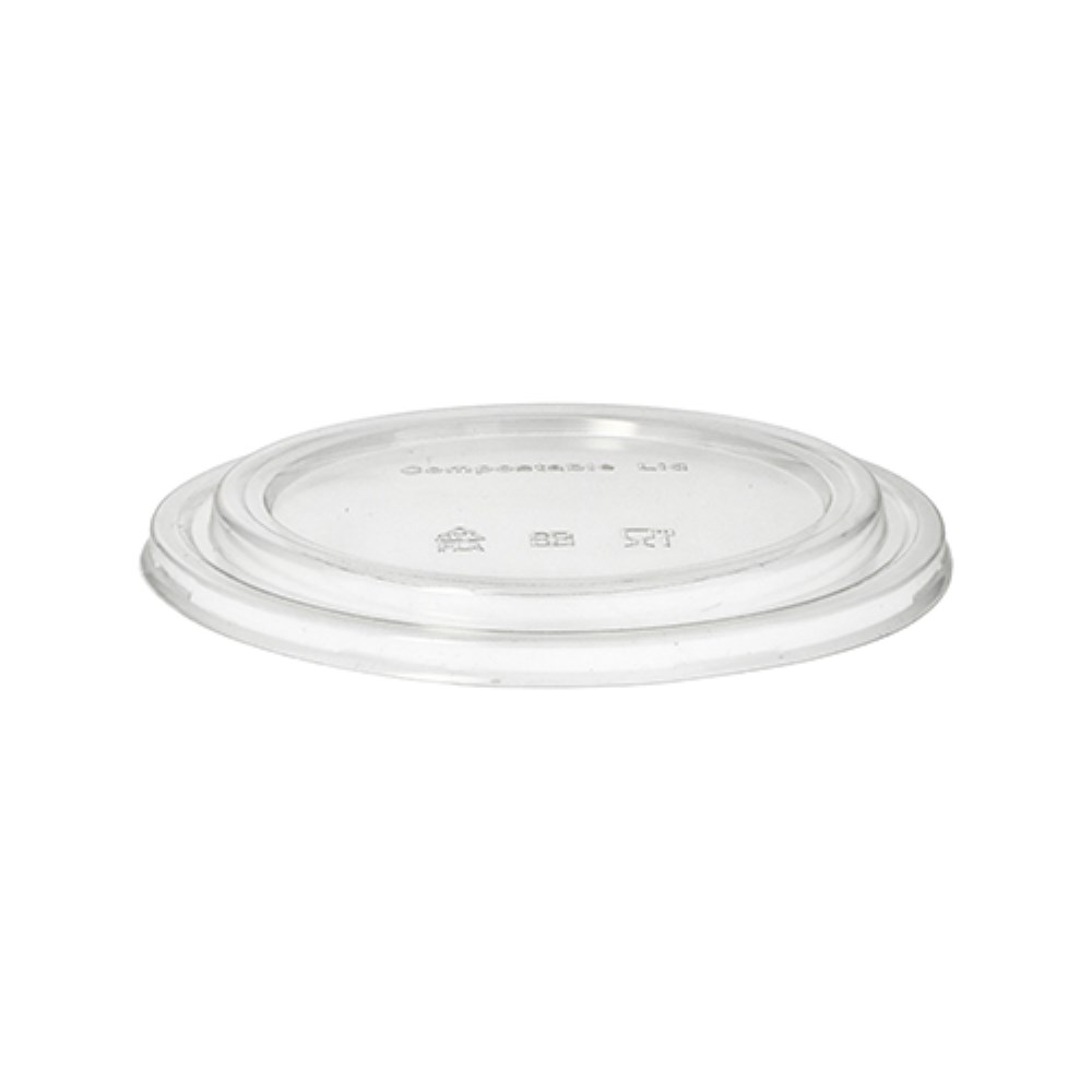 50 Deckel für Salatschalen, PLA rund Ø 18,4 cm · 2 cm klar