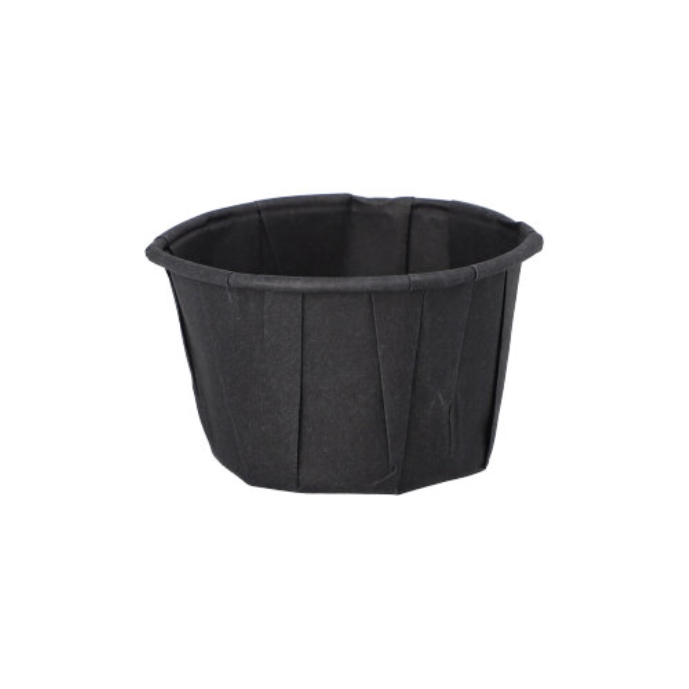 250 Dressingbecher, Papier 50 ml Ø 5,8 cm · 3,5 cm schwarz