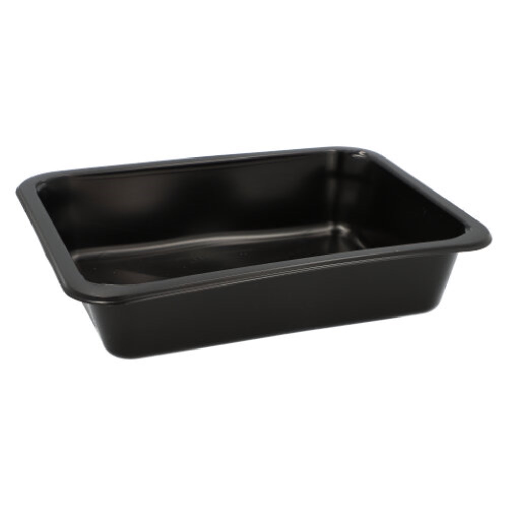 20 Mehrweg-Menüschalen PP ungeteilt 4,5 cm x 22,7 cm x 17,8 cm schwarz